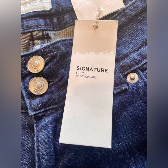 NWT Hudson Signature Bootcut Dark Blue Jeans Size 26 - Picture 5 of 9